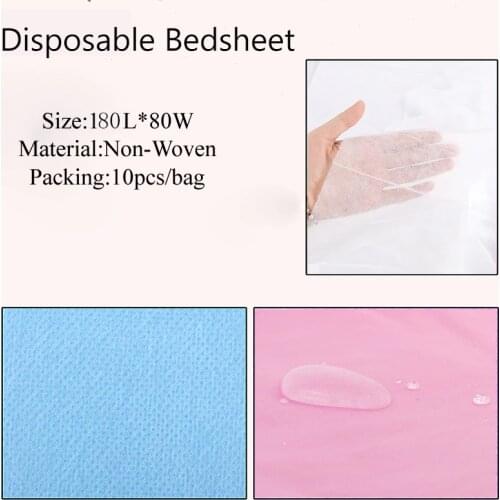 10Pcs Non-Woven Disposable SPA Massage Bedsheet Waterproof Table Sheets Massage Beauty Salon Bed Cover Travel Table Sheet