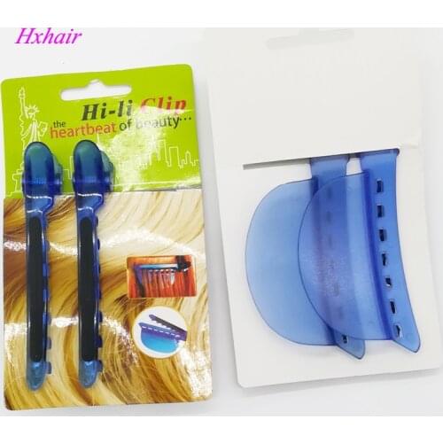 10pcs New Easy Speed Separator Clips for hair extension section clips blue color