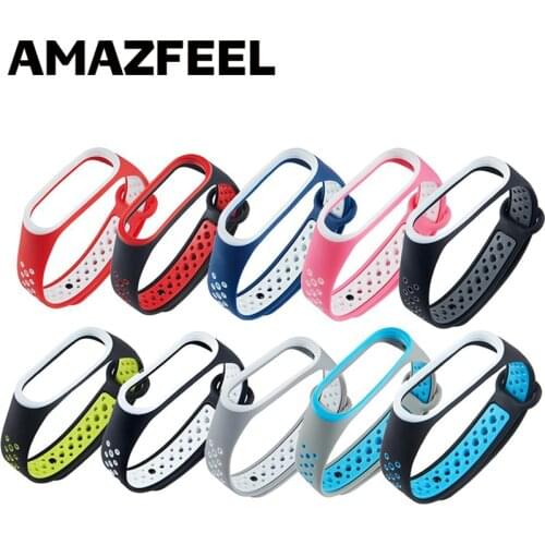 10Pcs/Pack Wrist strap For Mi band 4 Strap Silicone Bracelet dual color Wrist Strap For Mi Band 4/ 3 Miband 4 Accessories