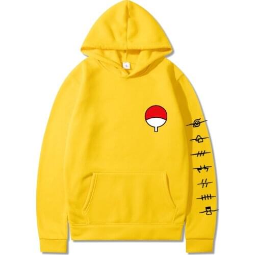 2021 Harajuku Anime Hoodies anime Men Women Akatsuki Cloud Symbols Print Pullover Sweatshirt Hip Hop Streetwear Male Hoodie Tops