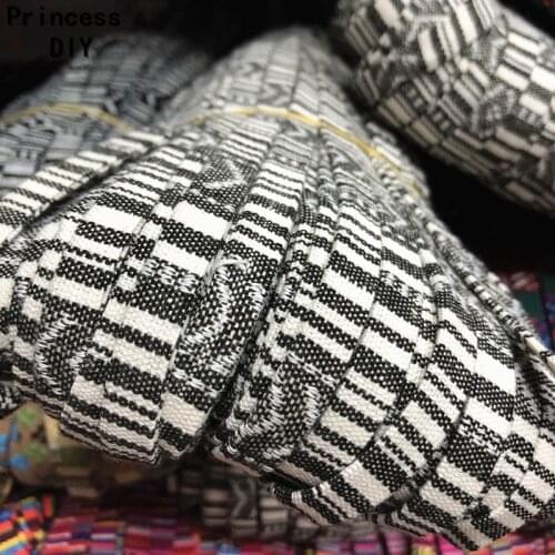 5 M/Lot Grosgrain Cord Findings 10mm Woven Jacquard Ribbon Bohemia Ethnic Style Rope Bias DIY Bracelet Chocker Necklace Craft