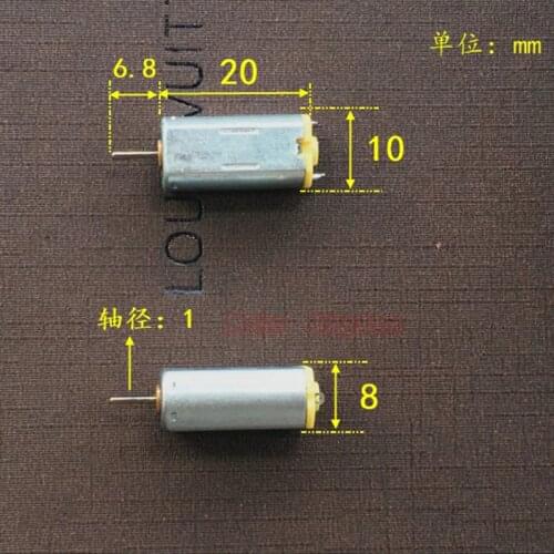 8mm*12mm*20mm Mini OT-FF-M30 Motor DC1.5V~6V 14000RPM High Speed Engine Small mini M30 DC Motor DIY Toy Model