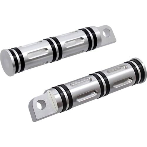 Motorcycle CNC Aluminum Billet Cut Foot Pegs Rest Footrest For Harley Sportster Iron XL 883 1200 Dyna Softail Male Peg Mount