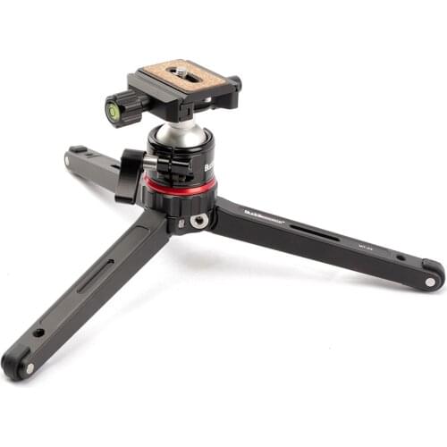 Buddiesman MT-02 Aluminum Mini Tripod Portable Travel Camera Tripod w/ Panning Ballhead