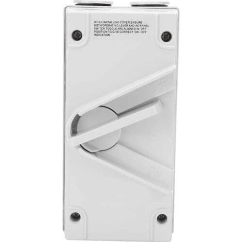 Emergency light led emergency light Outdoor Wall Switch Socket Box Power Outlet Waterproof Dustproof PA66 Flameresistant