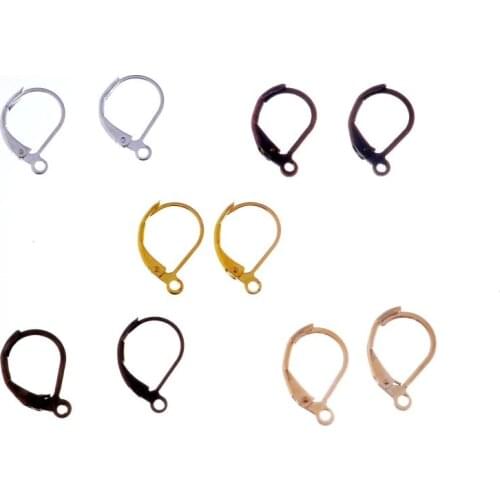 Free Shipping 30pcs Lever Back Earring Wires DIY Jewelry Findings Accessories 16x10mm