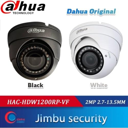 DAHUA Original security camera black shell DH-HAC-HDW1200R-VF-S3-G 2mp 1080P HDCVI ZOOM CCTV Dome Camera IR30M 2.7-13.5MM