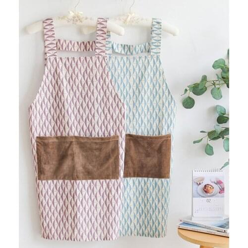 Apron household kitchen waterproof and oil-proof mens and womens fashion waist adult Japanese style can wipe hands