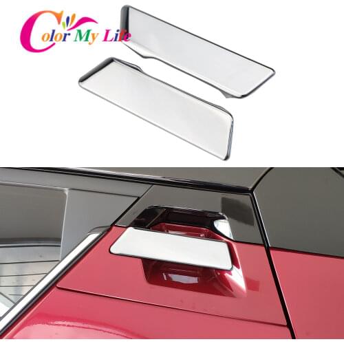 Color My Life 2Pcs/Set ABS Chrome Rear Door Handle Protection Cover Back Door Handle Trim for Toyota C-HR CHR 2016-2020 Parts
