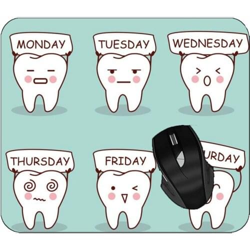 Mousepads Teeth Week Brush Your Teeth Every Day Mouse Mat