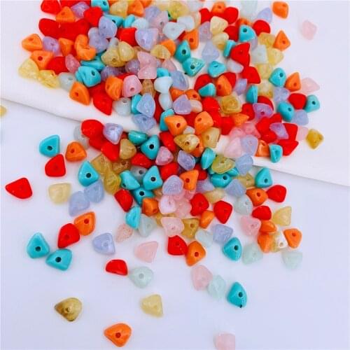 Fashionable Acrylic Beads Cloud Effect Imitates Stone Spacer Beads, For Jewelry Making DIY Bracelet Necklace Earring Accessories