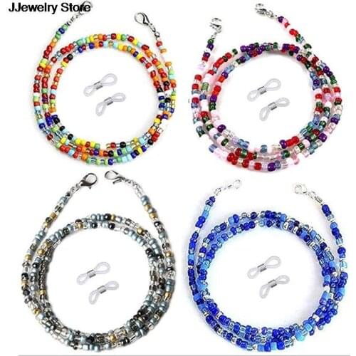 Fashion Anti-Lost Eyeglasses Chain Boho Retro Beaded Reading Sunglasses Spectacle Holder Neck Cord Mask Chain Eye Wear Jewelry