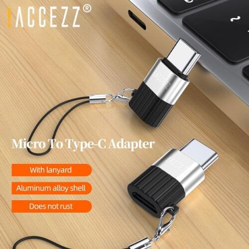 !ACCEZZ OTG Adapter USB C to Micro USB Adapter For iPhone 12 11 Samsung Fast Charger Data Cable Converter 8Pin to Type C Adapter