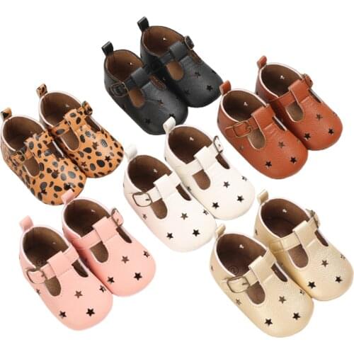 Baby Girls Princess Bowknot Hook First Walkers Shoes First Step Christening Shiny Non-slip Shallow Party Shoes