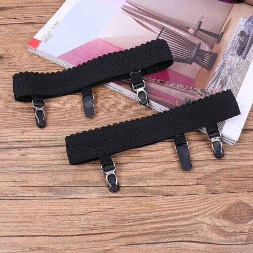 Women Sexy Elasticity Harness Leg Garter Belts Cosplay Anti-skid Harness Thigh High Garter Belts Sock Holder Suspender with Clip