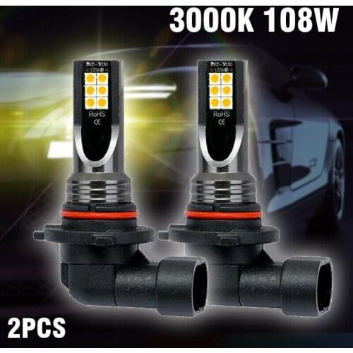 360° Foglight Bulbs 9006 Brake DC 9-32V Fog Lamp Fog Light Golden Yellow