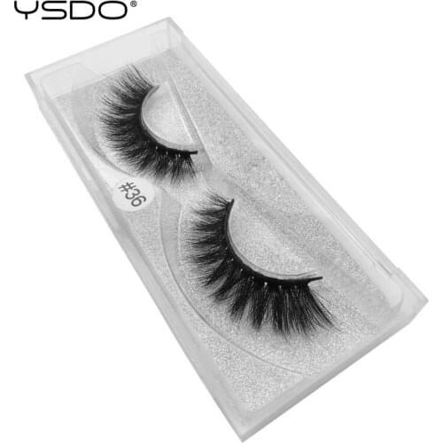 YSDO mink eyelashes 1 pair false lashes hand made 3d mink lashes natural long eyelashes makeup full strip lashes dramatic lashes