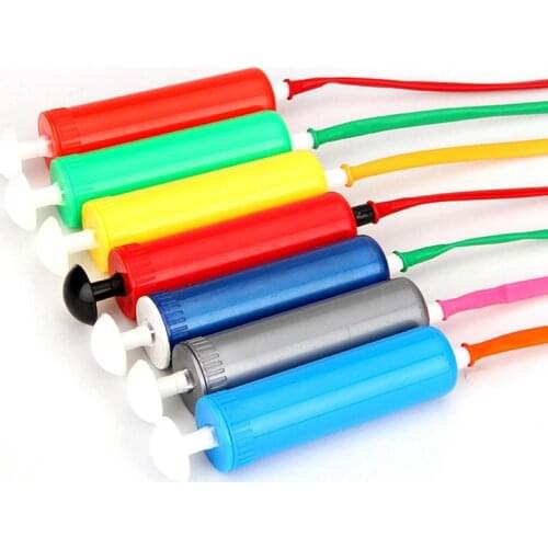 Random Color Handheld Balloon Blower Dual-use Portable Balloon Air Inflator Hand Water Pump Party Decoration Tool