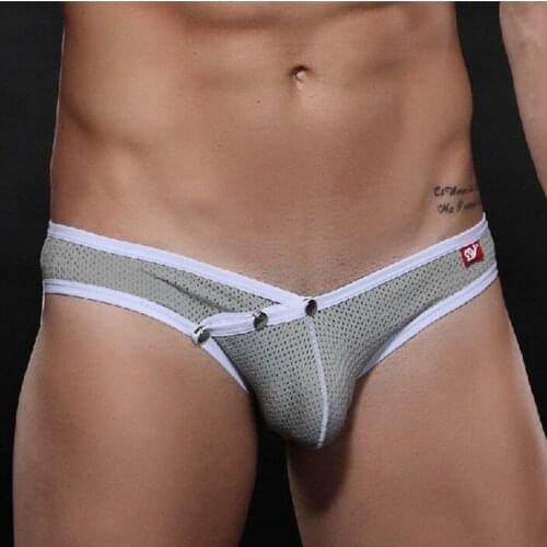 WJ 4003SJ network will be the hipster sexy mens underwear mesh underwear male U convex rivet briefs