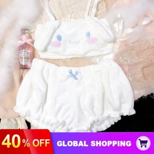 Sexy Cute Lovely Bunny Girl White Pink Anime Cospaly Kawaii Christmas Lingerie Outfits for Women