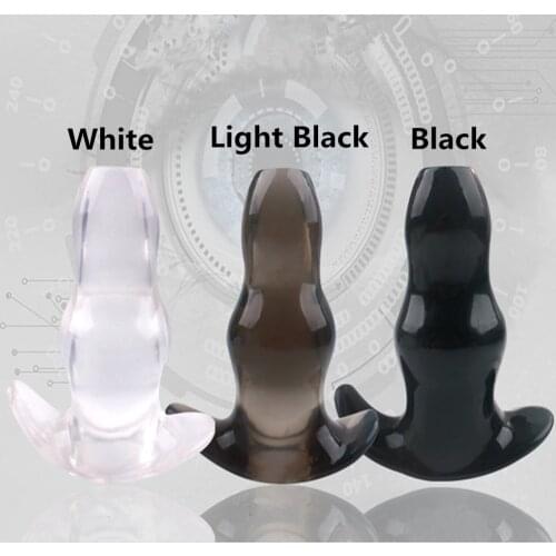 Silicone Hollow Anal Plug Anus Plugs Enema Anal Dilator Butt Prostate Massage Sex Toys For Woman Man Adult Products