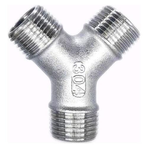 DN15 DN20 DN25 type Three Way Internal Thread Pipe Fittings,male Adapter/Connection,Stainless Steel 304