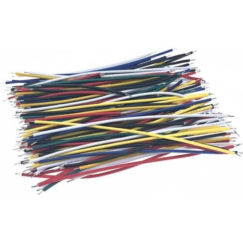 130PC 24AWG Breadboard Jumper Cable Wires Kit Tinning Double Tinned Component Pack Colorful 13 Types 10 Pcs each 5CM 8CM 10CM