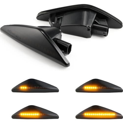 2PCS LED Dynamic Turn Signal Side Marker Light Sequential Blinker Light Lamp for BMW X3 F25 X5 E70 X6 E71 SB20 Auto Accessory