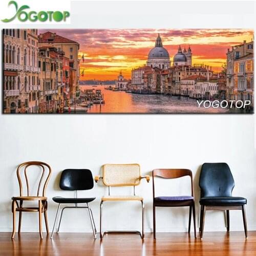 DIY diamond embroidery Venice the City of Water Full diamond painting cross stitch kit mosaic large decor sunset scenery YY2685