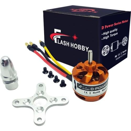 Flashhobby D2822 Brushless Outrunner Motor 1100KV 1450KV 1800KV 2600KV 2-3S for RC Aircraft Plane MultiCopter DYS