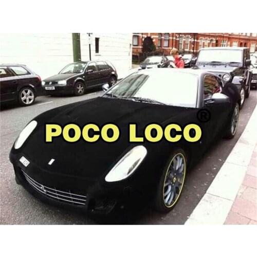 Black Felt Matte Suede Vinyl Wrap Sheet Rolls