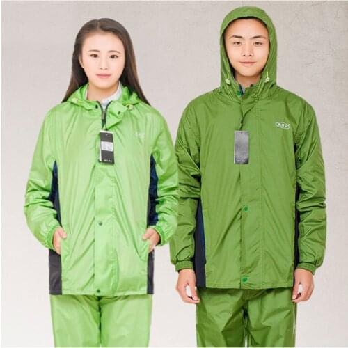 Fine Knight Raincoat Rain Pants Suit Men Adult Couples Split Raincoat Single Riding Motorcycle Electric Car RainJacket Rainwear