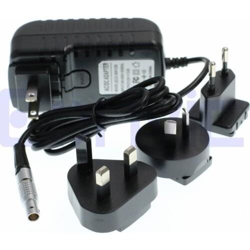 Eonvic 2-Pin to AC Teradek Vaxis Power Adapter Cable With US EU AU UK Plugs
