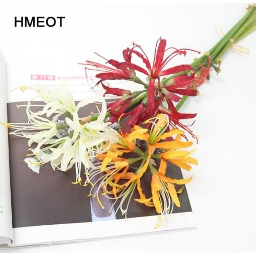 Artificial Flower Lycorisradiata Home Living Room Home Decor Silk Flower Wedding Scene Layout Christmas Tree Fake Plants Grass