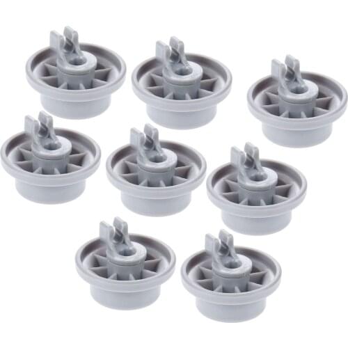 8pcs 165314 Dishwasher Lower Dishrack Wheel Dishwasher Rack Roller Wheels Fits for most top name brands Bosch and dishwashers