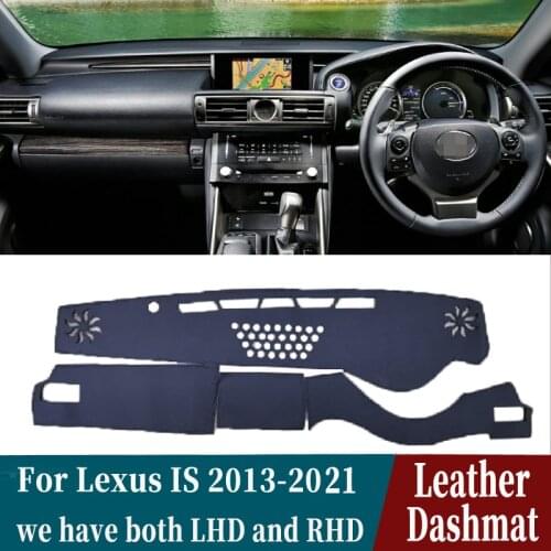 Leather Dashmat Dashboard Cover Pad Dash Mat Carpet Car-Styling auto accessories For Lexus IS200T IS250 IS300 IS350 2013-2019