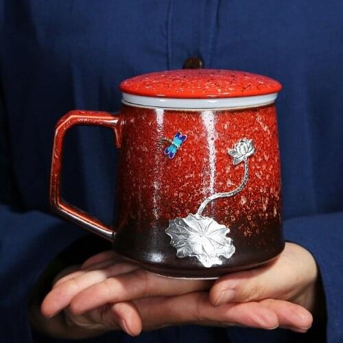 Mugs Coffee Cups Ceramic Personalize Chinese Traditional Style Tea Cups Personality Mug Vintage Designed Porcelain Household