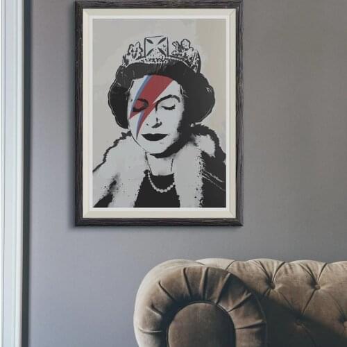 Cuadros Banksys Graffiti The Queen Canvas Street Art Prints Paintings Wall Art Picture Poster Home Decoration For Living Room