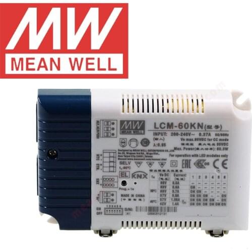 Mean Well LCM-60KN 60W Multiple-Stage Constant Current Mode LED Driver With DIP switch and KNX interface KNX LED power
