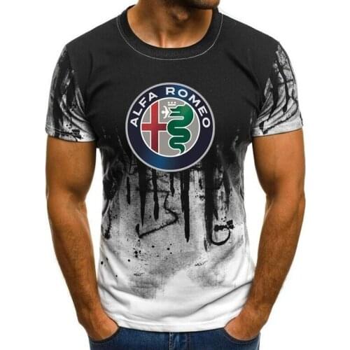 Men 2021 High Quality M-5XL Alfa Romeo T-Shirt MEN T-SHIRT Print T Shirt short Sleeve Casual Tops summer T-shirt ST