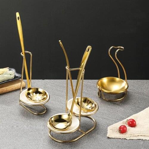 Stainless Steel Spoon Rest Holder Vertical Stand Storage Rack Cookware Organizer Cutlery With Bowl Kitchen Accessories