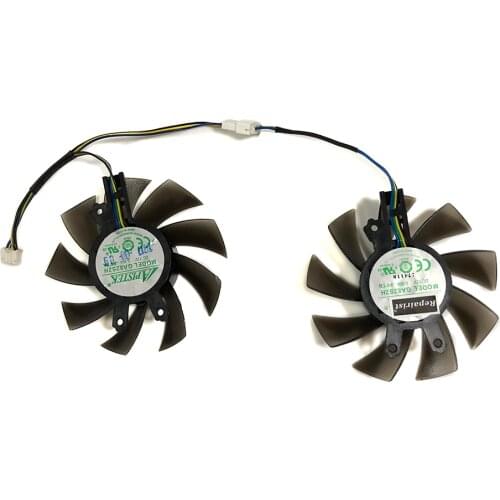 2Pcs/set 80mm(75MM) GA82S2H GTX1060 GPU VGA Cooler Fan For PNY GTX1060 6GB XLR8 Gaming OC Card Cooling As Replacement
