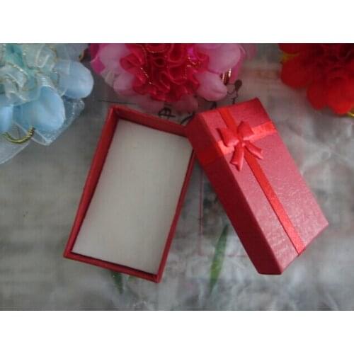 Wholesale 48pcs/Lot Red Jewelry Sets Boxes,Paper Jewelry Box Necklace/Earrings/Ring Box Gift Box Free Shipping
