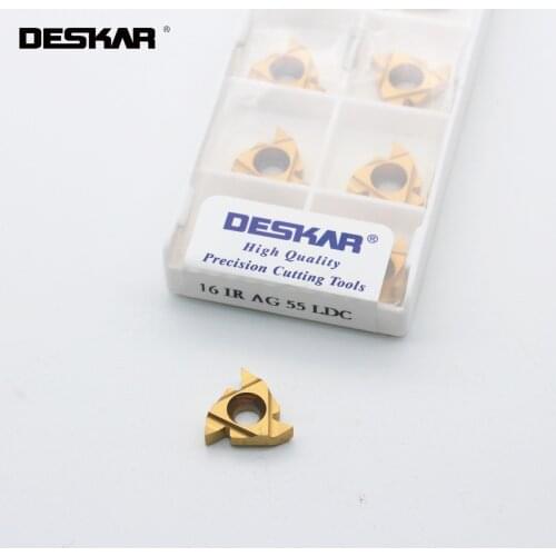 DESKAR 16IR 16ER AG60 AG55 A55 A60 G55 G60 LDA LDC Original CNC Threading Inserts Lathe Cutting Tools Carbide Cutter Blades