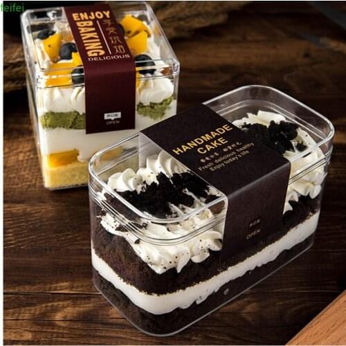 15pcs Plastic Cake Mousse Dessert cup Pudding cup Disposable Food Container for Jelly Yogurt Mousses Dessert Baking