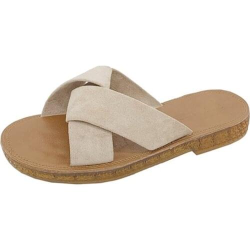 2020 NewCasual Slip Summer lovely Women Female Bohemia Flax Linen Flip Flops Beach Shoes Sandals Slipper Summer Flip Flops