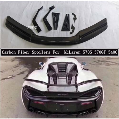 Carbon Fiber Spoilers For McLaren 570S 570GT 540C Wing Lip Spoiler High Quality Car Accessories