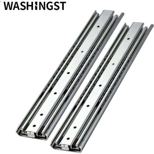 WASHINGST Heavy Duty Drawer Slide 71mm width 150 KG Bearing Capacity Drawer Runner Full Extension Industrial Guide Rail