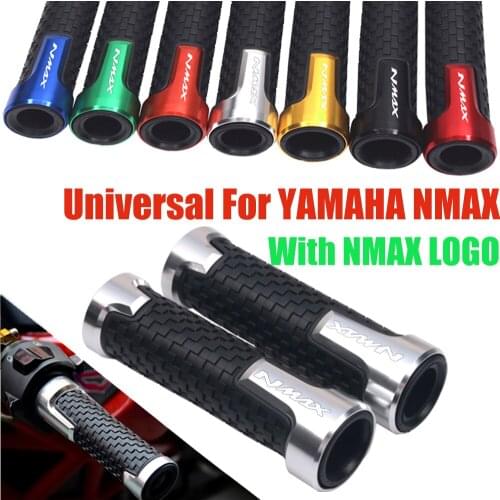 Universal Handle Grips For YAMAHA NMAX 125 155 NMAX155 Motorcycle Racing Handlebar Grip With LOGO NMAX Handle Bar Accessories