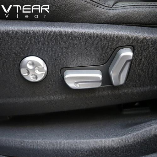 Vtear For Peugeot 3008 5008 /GT chrome Interior Accessories car Seat Adjust Switch Button Cover Trim Decoration 2021-2017